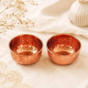 Bols en cuivre martelé poli brillant, bols ronds en métal pour servir, vaisselle décorative glamour pour offrir en cadeau, bol unique en cuivre - Product Image 1