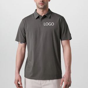 OEM Service Design Men T Shirt With Turn <b>Down</b> Collar Outdoor Design 2026 Men Fashionable Casual T Shirt Relaxed Fit Street Style - Product Image 1