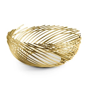 Luxurious Crafted Modern Handmade Gold <b>Metal</b> <b>Bowl</b> Polished Decorative Serving Piece - Product Image 1