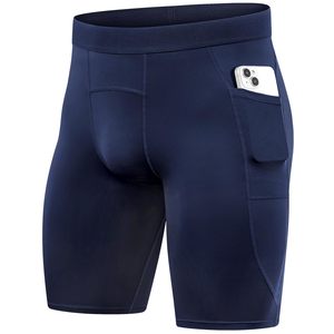 Shorts de compression pour hommes à taille haute pour la course, l'entraînement et le sport, favorisant la récupération musculaire et l'amélioration des performances - Product Image 2