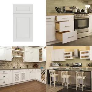 Kitchen Cabinet - White color - remodel with kitchen cabinet pantry design - Good quality export from Vietnam Hot sale 2023