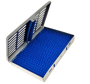 Boîte de rangement pour instruments dentaires avec coussin en silicone, acier inoxydable de qualité supérieure, autoclavable, chirurgical, médical, certifié CE ISO - Product Image 2