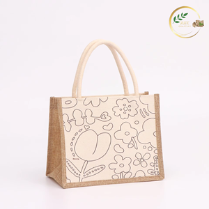 Customizable Jute Beach Tote <b>Bag</b> for Corporate Promotions Trade Shows and Advertising Campaigns - Product Image 2
