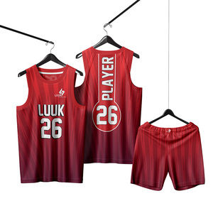 Nouvel ensemble maillot et short de basketball respirant à col rond 2026 pour les matchs d'équipe et l'entraînement sportif - Product Image 6
