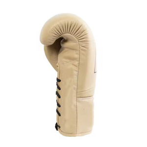 Guantes de boxeo de cuero puro con logotipo personalizado de alta calidad a precio mayorista RTS, guantes profesionales para entrenamiento y sparring AS-BG-4768 - Product Image 5