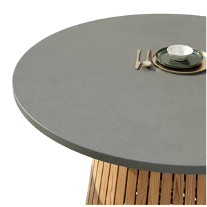 Modern Round Dining <b>Table</b> Wooden <b>Outdoor</b> <b>Table</b> <b>Black</b> <b>Table</b> Top for Home Apartment Hotel Furniture - Product Image 6