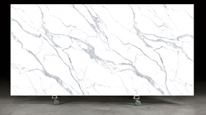 MiyaStone - Losa Grande de Cuarzo Blanco Calacatta Artificial Ecológica Impresa en 3D para Proyectos Residenciales - Product Image 1
