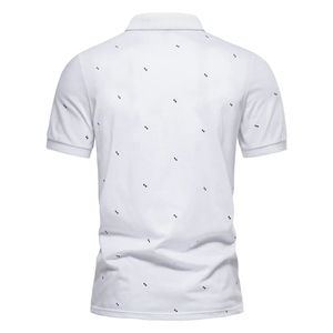Camisetas de Golf Deportivas de Punto Casual de Manga Corta para Verano, con Logotipo Personalizado, Costuras de Color, Tallas Grandes, para Hombre, de Poliéster/Algodón, de Secado Rápido - Product Image 4