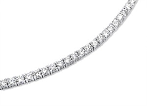 DVINS JEWELS Cadena de Tenis Chapada en Oro de 14K con Diamantes Cultivados en Laboratorio, Certificación IGI, Unisex, Estilo Hip Hop, Corte Brillante, Lujo - Product Image 2