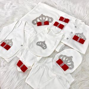 Burbuja de bambú de manga larga 10 piezas recién nacido de alta calidad 100% algodón tejido de punto primavera bebé niños mameluco conjunto - Product Image 2