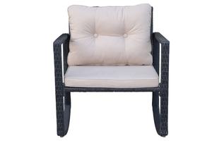 RK00019 Moderno 3PCS Juego de jardín de mimbre al aire libre de alta calidad Elegante balancín de ratán para patio para hotel Sala de estar Villa - Product Image 6