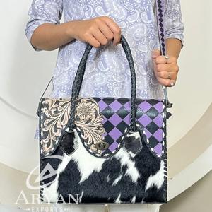 Bolso Tote de Cuero Vacuno con Diseño a Cuadros, Gran Capacidad, Venta Directa de Fábrica, Bolso de Hombro, Bolso de Moda, Regalo para Mujer - Product Image 1