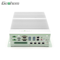 2025 le plus chaud vert menthe 12th/13th Core I3/i5/i7 boîte intégrée sans ventilateur PC graphique chien de garde carte SIM anti-poussière Performance supérieure
