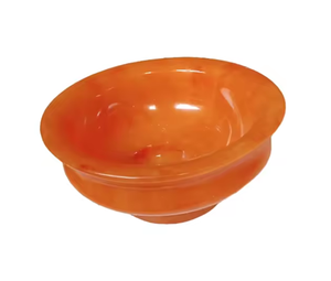 Tazón Clásico de Resina Naranja, Pulido, Ecológico, Apto para Lavavajillas, para Servir Comida al Aire Libre - Product Image 1