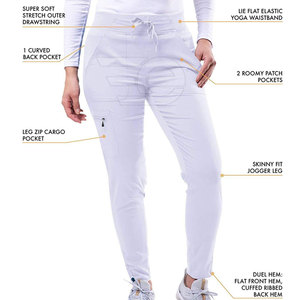 Tenues médicales confortables pour hommes, en coton tricoté extensible et respirant, pour hôpitaux, cliniques et infirmières, usage quotidien - Product Image 3