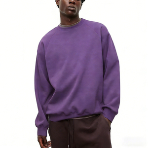 Sweat à capuche pour homme de haute qualité, doublure en polaire, coupe classique, manches raglan, détail poche, séchage rapide, respirant, polyester/coton - Product Image 5