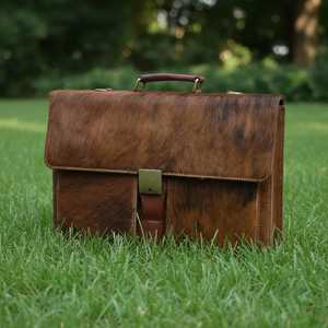 Sac messager vintage fait main en cuir pleine fleur unisexe, sacoche bandoulière pour ordinateur portable en cuir de vachette, qualité supérieure, prix de gros LHLB-0006 - Product Image 1