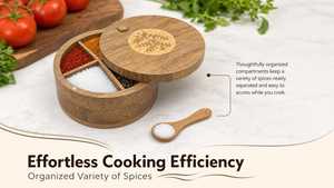 กล่องไม้แบบดั้งเดิมสำหรับเก็บสมุนไพรและเครื่องปรุงรส - Product Image 3
