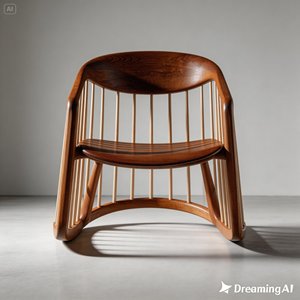 Hot Sale Indonesia Made Modern Classic Tufted Wooden Teak Mahogany Sungkai Rocking <b>Chair</b>-Eco-Friendly & Durable - Product Image 1