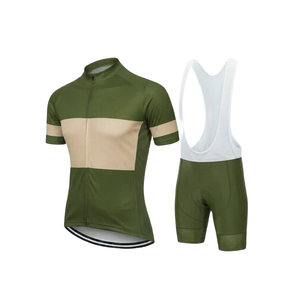 Ensemble maillot et short de cyclisme pour homme gris orange – Tenue de vélo haute performance - Product Image 3