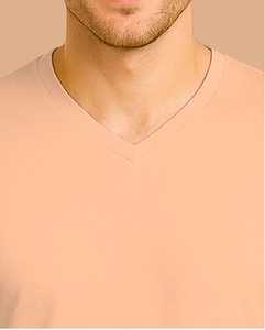 Camiseta de Manga Larga para Hombre, Color Beige, Cuello Redondo, Tejido Sólido, Corte Regular, Estilo Casual - Product Image 4