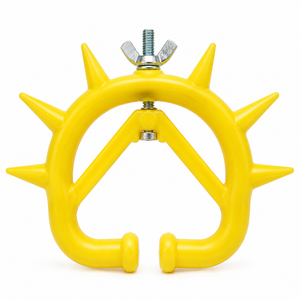 Anillo Nasal de Plástico Amarillo Mediano Ajustable para Destete de Terneros, Anillo Nasal Antisucción para Vacas, Espina Nasal para Ganado, Equipo para Granjas - Product Image 1