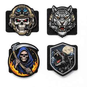 <b>Custom</b> <b>Velcro</b> Embroidered <b>Patch</b> Set Hook and Loop Fantasy Animal Badge Applique for Jackets Backpacks Caps Bags and Outdoor Wear - Product Image 2