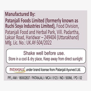 Jus de Tulsi Panchang 500 ml, extrait d'herbes sauvages, qualité alimentaire, liquide en bouteille - Product Image 4