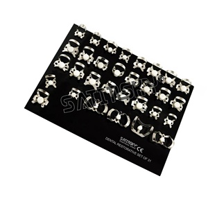 Juego de 8 instrumentos quirúrgicos para implantes dentales, fuente de alimentación Manual, abrazaderas para molares superiores, abrazadera de presa de goma restauradora Dental - Product Image 2