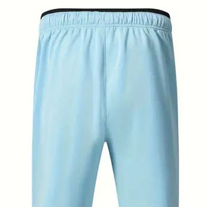 Conjunto Deportivo Unisex Azul Claro, Chaqueta con Cierre Completo y Pantalones, Color Sólido, Ropa Deportiva Informal para Adultos, Temporada de Primavera, Secado Rápido - Product Image 4