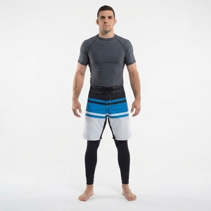 <b>Combat</b> Sports MMA Fight <b>Shorts</b> <b>for</b> <b>Men</b>-Lightweight Blue Gradient Grappling Trunks B2B Training Wear OEM Supplier Sialkot - Product Image 1