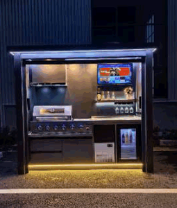 Parrilla Eléctrica de Gas LPG Moderna y Premium para Barbacoa, 6 Quemadores, con Sistema de Seguridad de Llama, Ruedas Móviles y Construcción de Acero Inoxidable - Product Image 2