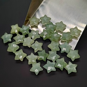 Pendentifs en aquamarine naturelle, forme étoile, facettés, sculptés à la main, pour la création de bijoux, prix de gros, provenance Inde. - Product Image 2