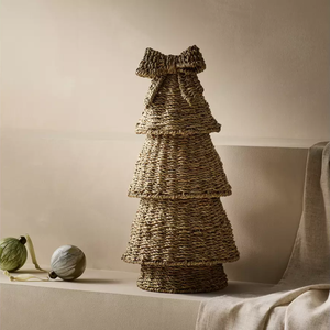 Soporte rústico de pasto marino natural para árbol de Navidad, decoración de mesa navideña, buen precio, de Vietnam - Product Image 4