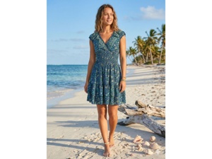 Vestido coreano de primavera para mujer, cómodo, línea A, hasta la rodilla, de seda, con cuello en V, sin mangas, con volantes, estampado floral, sexy, lindo, dulce, estilo Y2K - Product Image 2