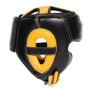 Protège-tête de boxe unisexe avec double fermeture à boucle, imperméable, durable, confortable, protection Taekwondo, en cuir, service OEM - Product Image 2