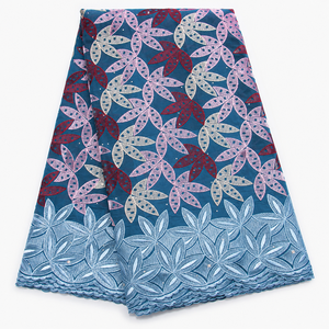Tissu de mode africain brodé en dentelle suisse pour robes et vêtements féminins Guatemala - Product Image 4