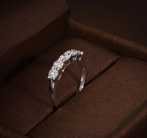 <b>Silver</b> Vintage IGI Certified Lab Grown Diamond Engagement <b>Ring</b> Luxury Wedding Jewelry for Anniversary and Party Gift - Product Image 2