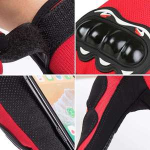 Gants de course AFFORD INTERNATIONAL en cuir véritable fabriqués au Pakistan, à doigts entiers, antidérapants, compatibles écran tactile, pour motocross, toutes tailles - Product Image 5