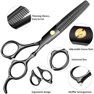 Tijeras de Peluquería Profesionales de Acero Inoxidable Apto Enterprises, Tijeras Rectas para Adelgazar el Cabello, Ecológicas - Product Image 4