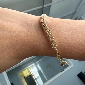 Luxury Moissanite Cuban Link Bracelet 925 Silver Tone Iced Out Pave Chain Sparkling Jewelry Gift for Women <b>Men</b> - Product Image 6