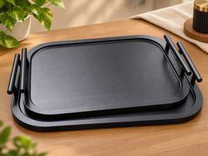 Plato de Madera Ecológico y Versátil para Servir, Ideal para el Hogar, Restaurantes, Hoteles, Fiestas, Picnics, Decoración de Cocina, Tabla Rectangular para Comida - Product Image 2