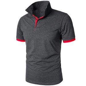 Logotipo bordado personalizado para hombre de manga corta para Polo sólido puede imprimir Golf deporte venta al por mayor tela de lona - Product Image 5