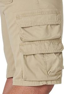 Shorts décontractés d'été pour hommes en polyester tissé extensible, taille mi-haute, avec fermeture boutonnée, logo personnalisé, anti-humidité, couleur unie - Product Image 4
