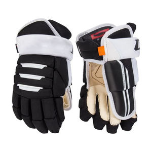 Gants de hockey sur glace professionnels noirs avec bordure orange, protection complète pour les joueurs - Product Image 5