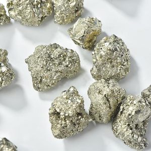 Pyrite naturelle du Pérou, spécimen brut en grappe, cristal doré métallique, pierre minérale sculptée pour collection, décoration intérieure, Feng Shui - Product Image 3