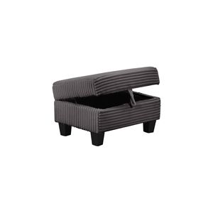 Divano Sezionale Reclinabile in Stile Moderno, Grigio, Mobili per Soggiorno in Legno - Product Image 6