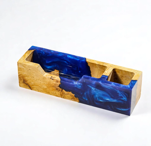 New Arrival Wood & Resin Business <b>Card</b> Holders Personalized Business <b>Card</b> Holder Case Modern Design Office Desk Accessory - Product Image 4