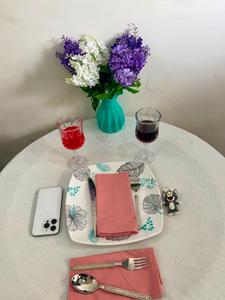 Wholesale Indian Handmade Cotton <b>Linen</b> Napkins Beautiful Dusty Pink Color High Soft Customizable Square Simple Design Wedding - Product Image 4