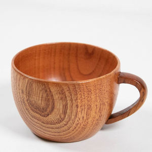 Craft Emporium exporte des tasses à thé et à expresso en bois à double paroi avec soucoupe, design moderne et écologique pour la maison et les voyages - Product Image 1